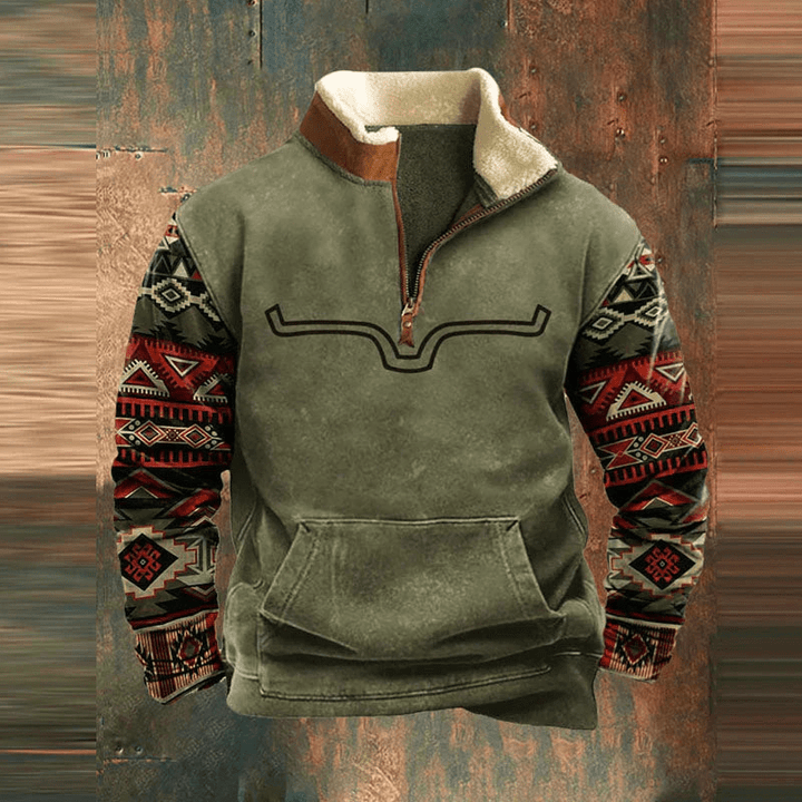 AURALYSYN – GRAPHIC ZIP-UP SWEATSHIRT FOR MEN
