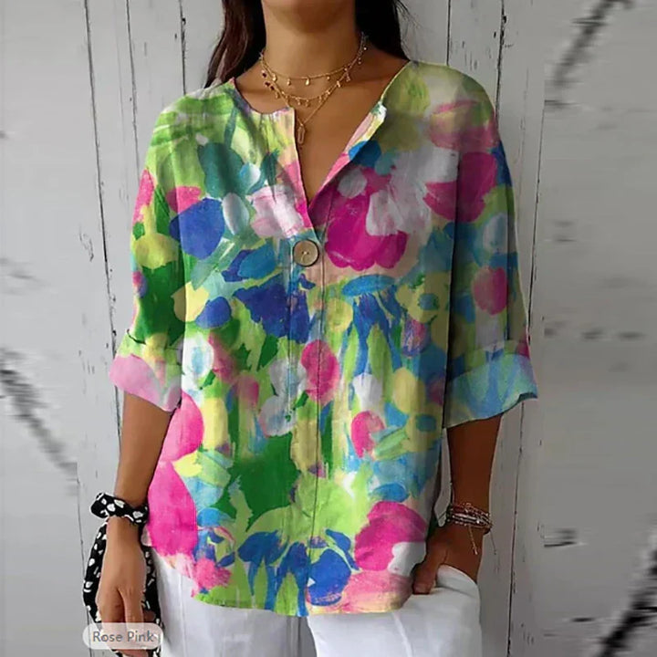 NAYELI – ELEGANT FLORAL BLOUSE