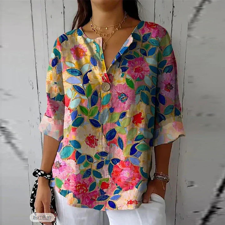 NAYELI – ELEGANT FLORAL BLOUSE