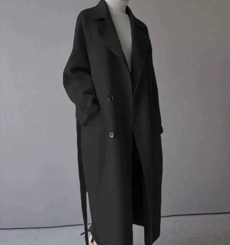 Ella - Longline Wool Coat
