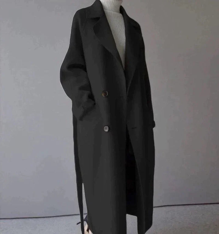 Sarah - Longline Wool Coat