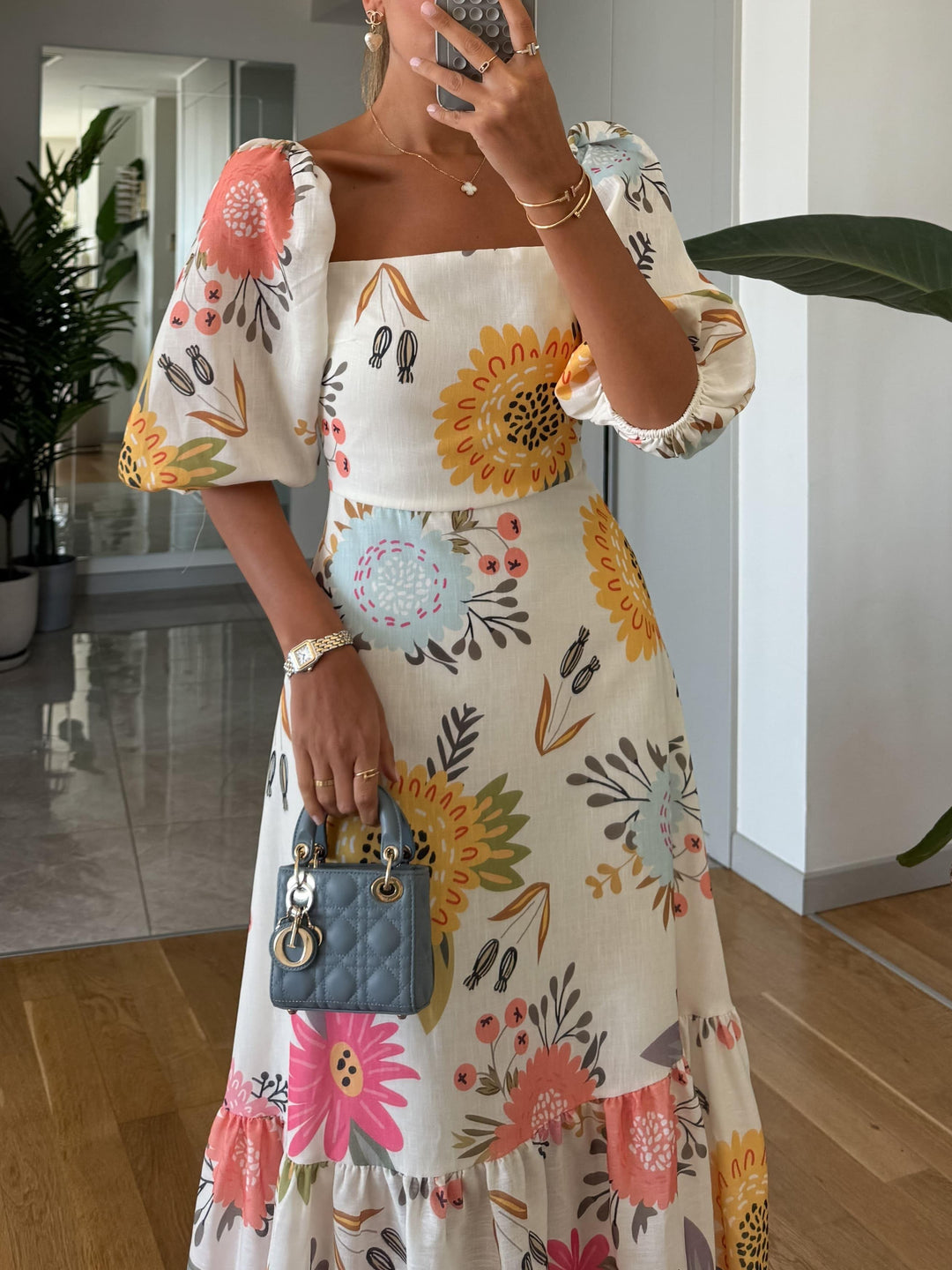 JULIETA – FLORAL PUFF MIDI