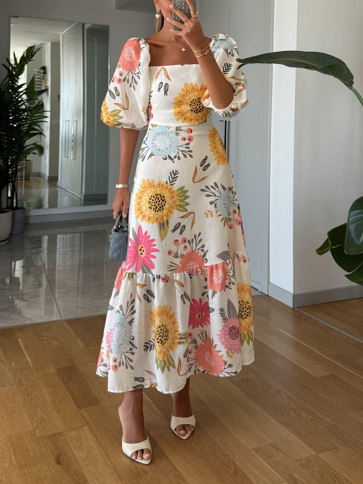 JULIETA – FLORAL PUFF MIDI