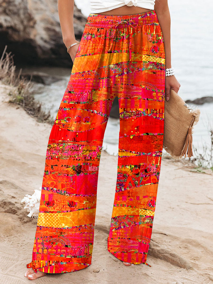 ISLA – VINTAGE ART PRINT CASUAL COTTON & LINEN