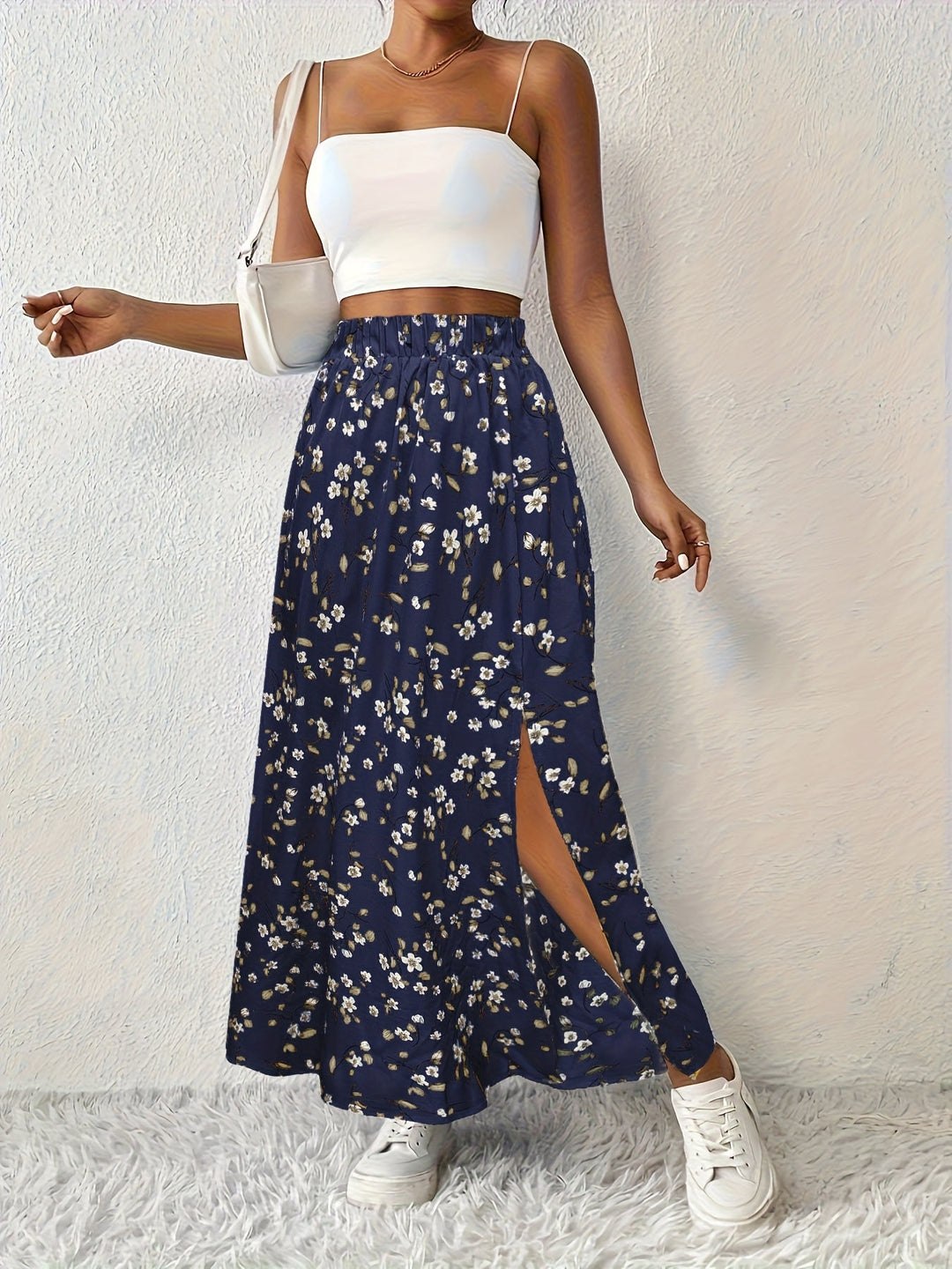 SOLYNNE – FLORAL PRINT MAXI ROCK
