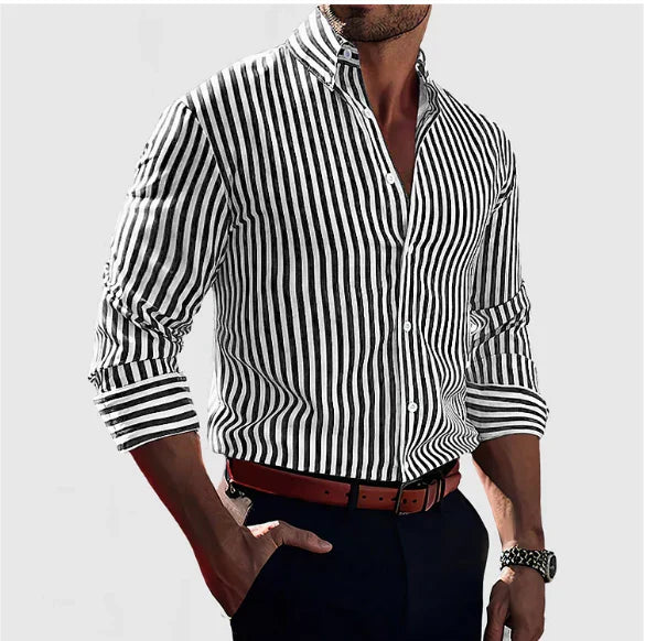MELKER – STRIPED MEN’S SHIRT
