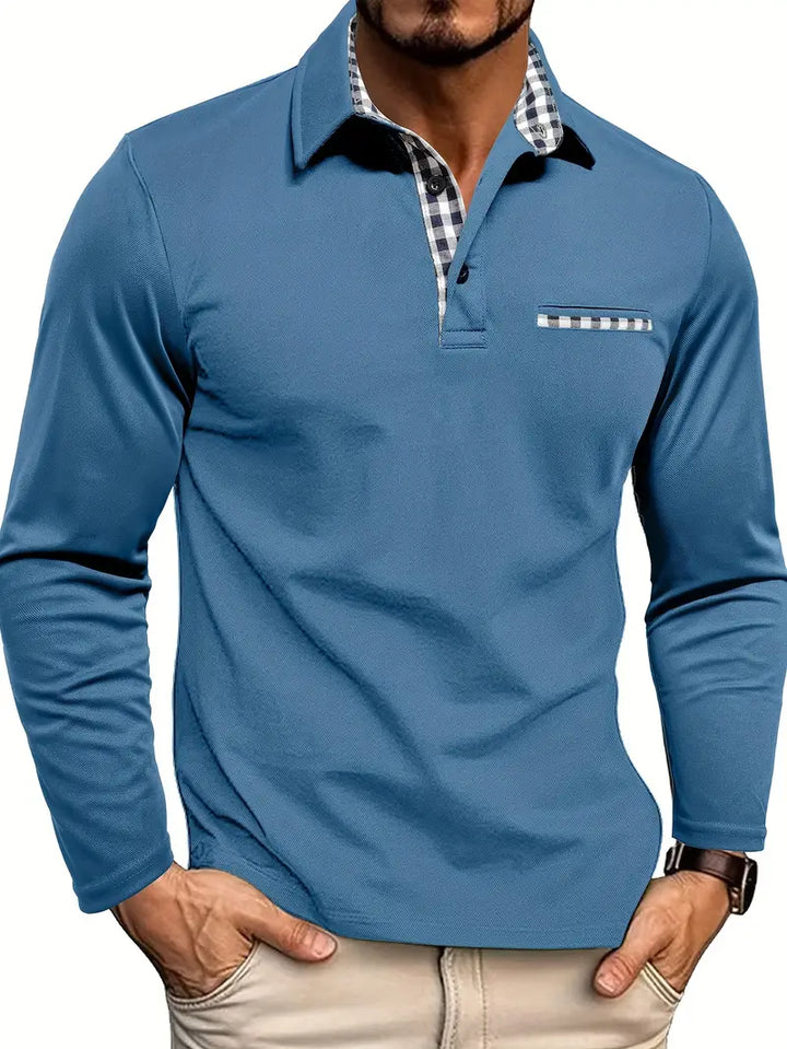 CALYNEA – MEN’S LONG-SLEEVE POLO