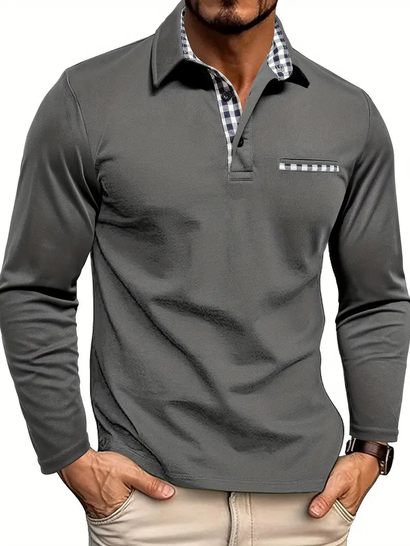 CALYNEA – MEN’S LONG-SLEEVE POLO