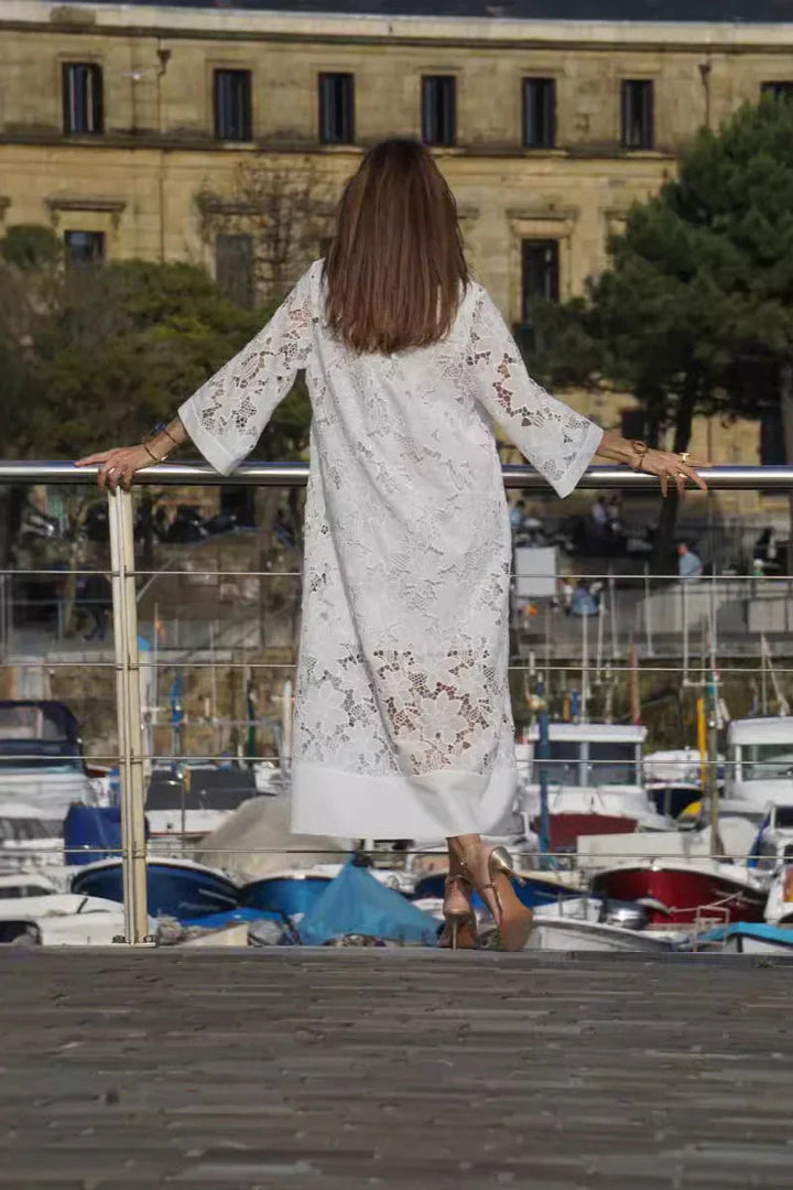 Isla | Elegant Lace White Dress