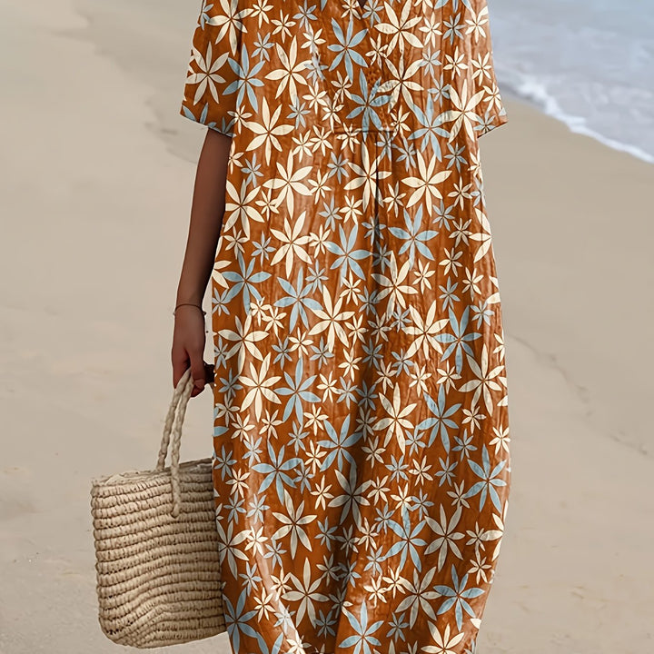 TALINDRA – GEOMETRIC PATTERNED DRESS