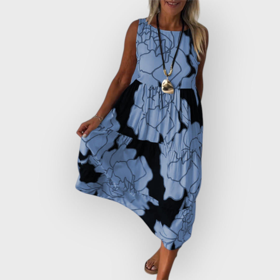 OAKLYNN – AVELINE STYLISH DRESS WITH FLORAL PATTERN
