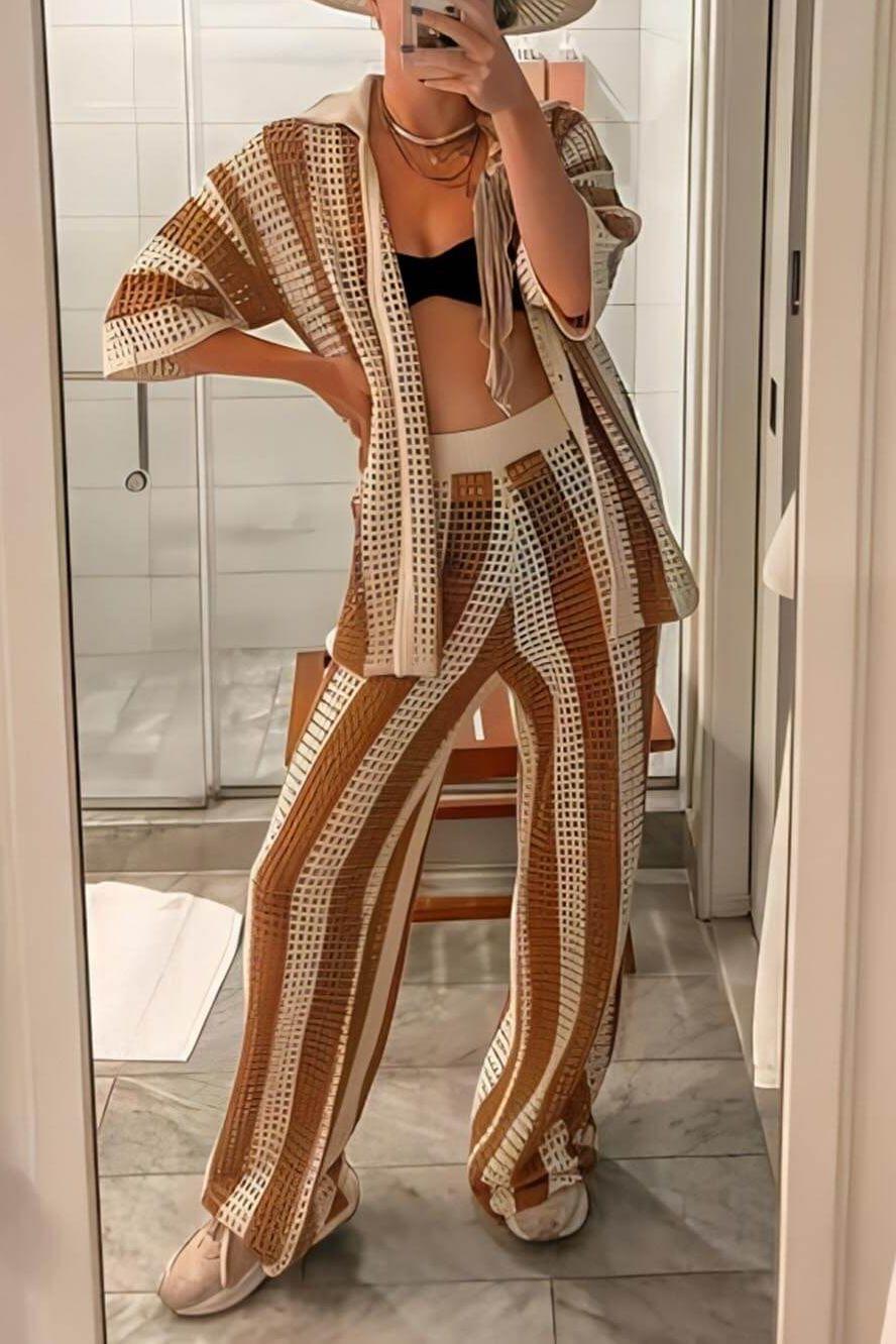 Amelia - Striped Set Elegant & Comfortable