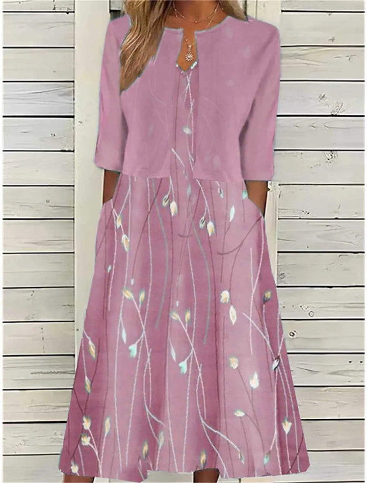 Ivy – Elegant Floral Midi Co-Ord Set