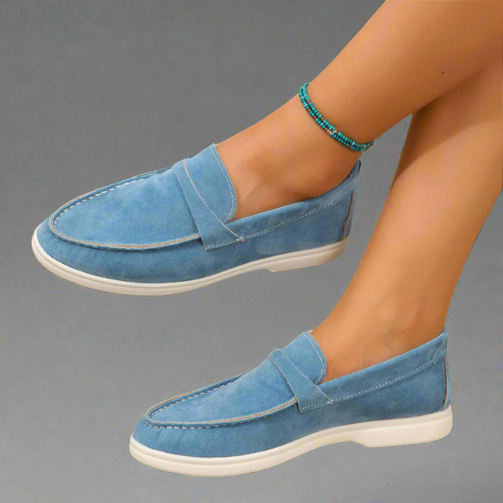 Hannah - Handcrafted Elegant Suede Loafers