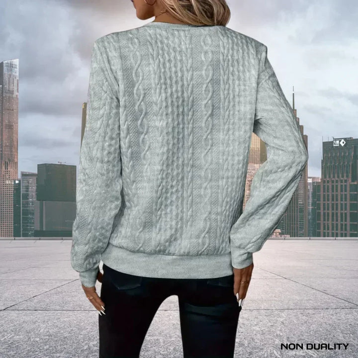 Non-Duality Zip-Up Sweater
