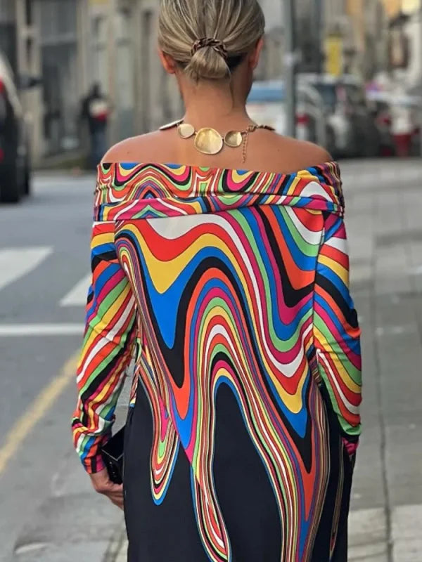 HYACINTH – CLASSIC MULTICOLOR MAXI DRESS