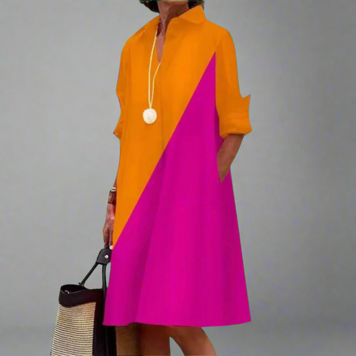 Helene - Elegant Midi Dress for Effortless Sophistication