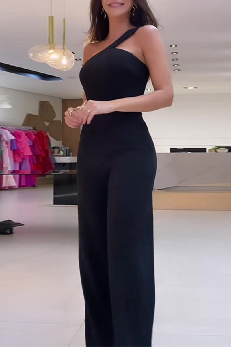 AERILYN – CASUAL STREET SOLID COLOR JUMPSUIT