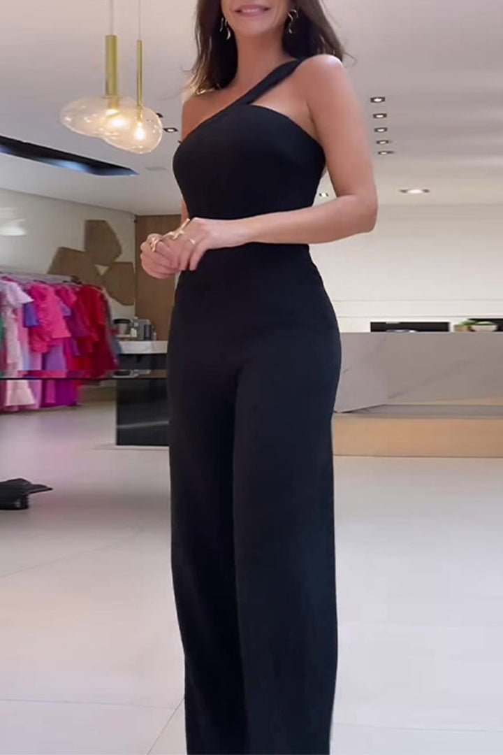 AERILYN – CASUAL STREET SOLID COLOR JUMPSUIT