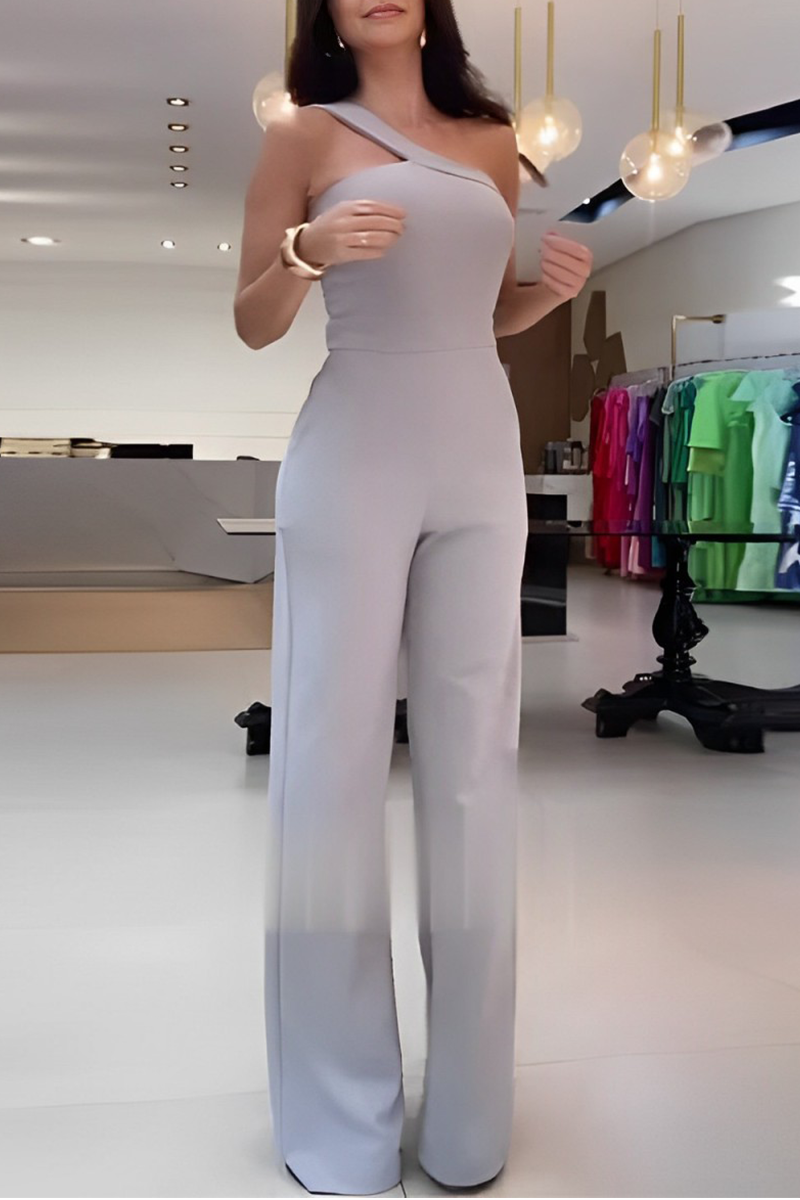 AERILYN – CASUAL STREET SOLID COLOR JUMPSUIT