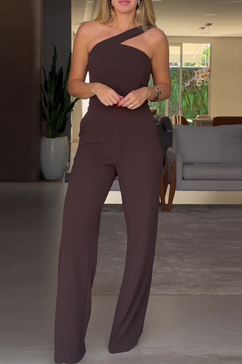 AERILYN – CASUAL STREET SOLID COLOR JUMPSUIT