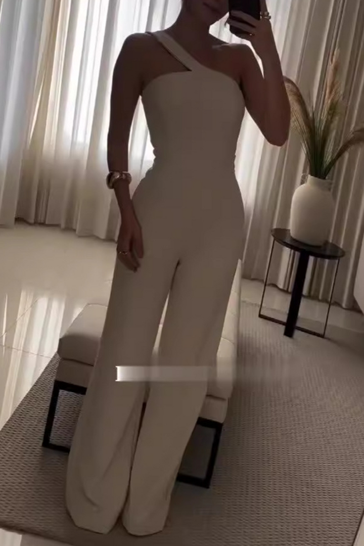 AERILYN – CASUAL STREET SOLID COLOR JUMPSUIT