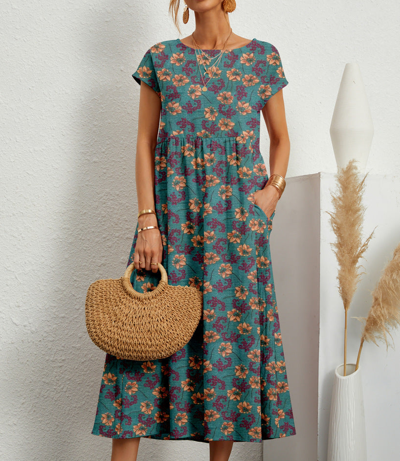 Indigo | Elegant Floral Dress