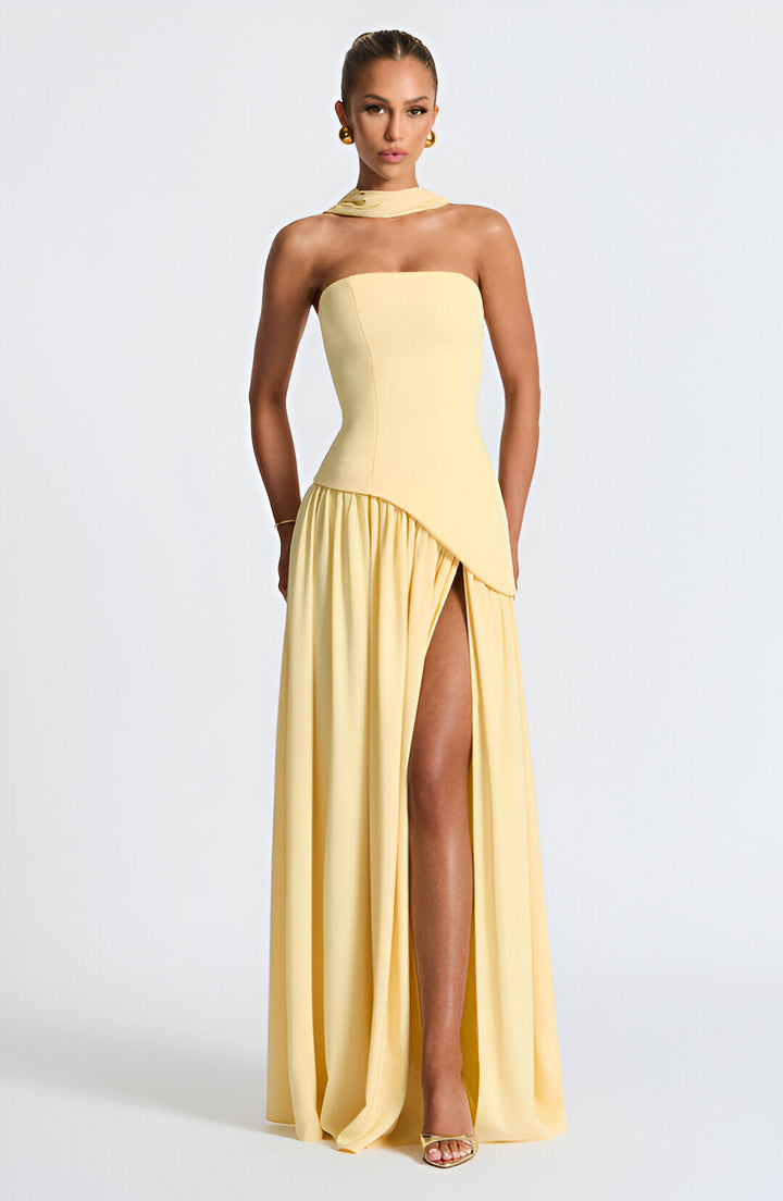 AURORA – RADIANT STRAPLESS EVENING GOWN