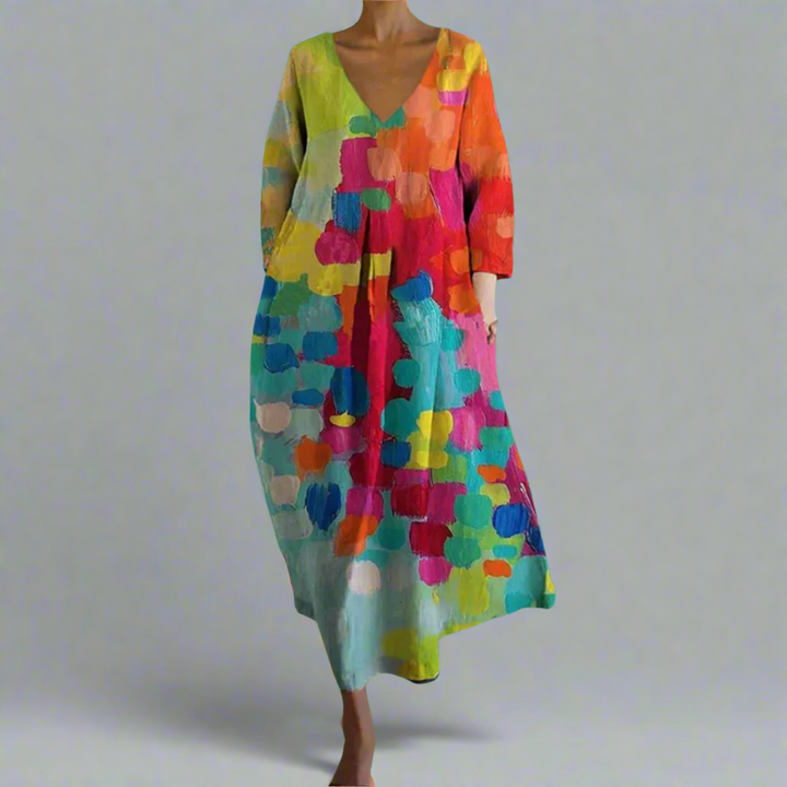 Renate - Chic V-Neck Dress