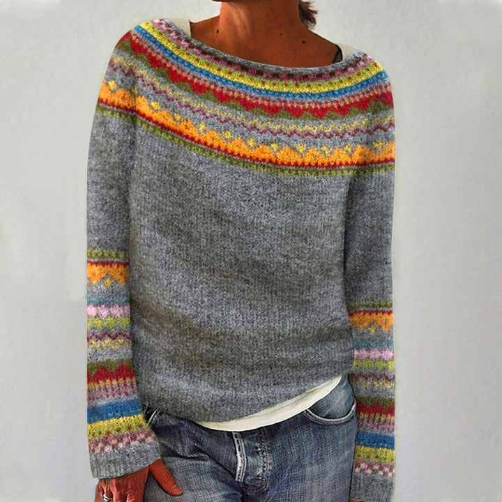 FENNA – RETRO KNITTED SWEATER