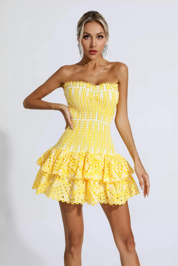 Ayana - Smocked Strapless Dress