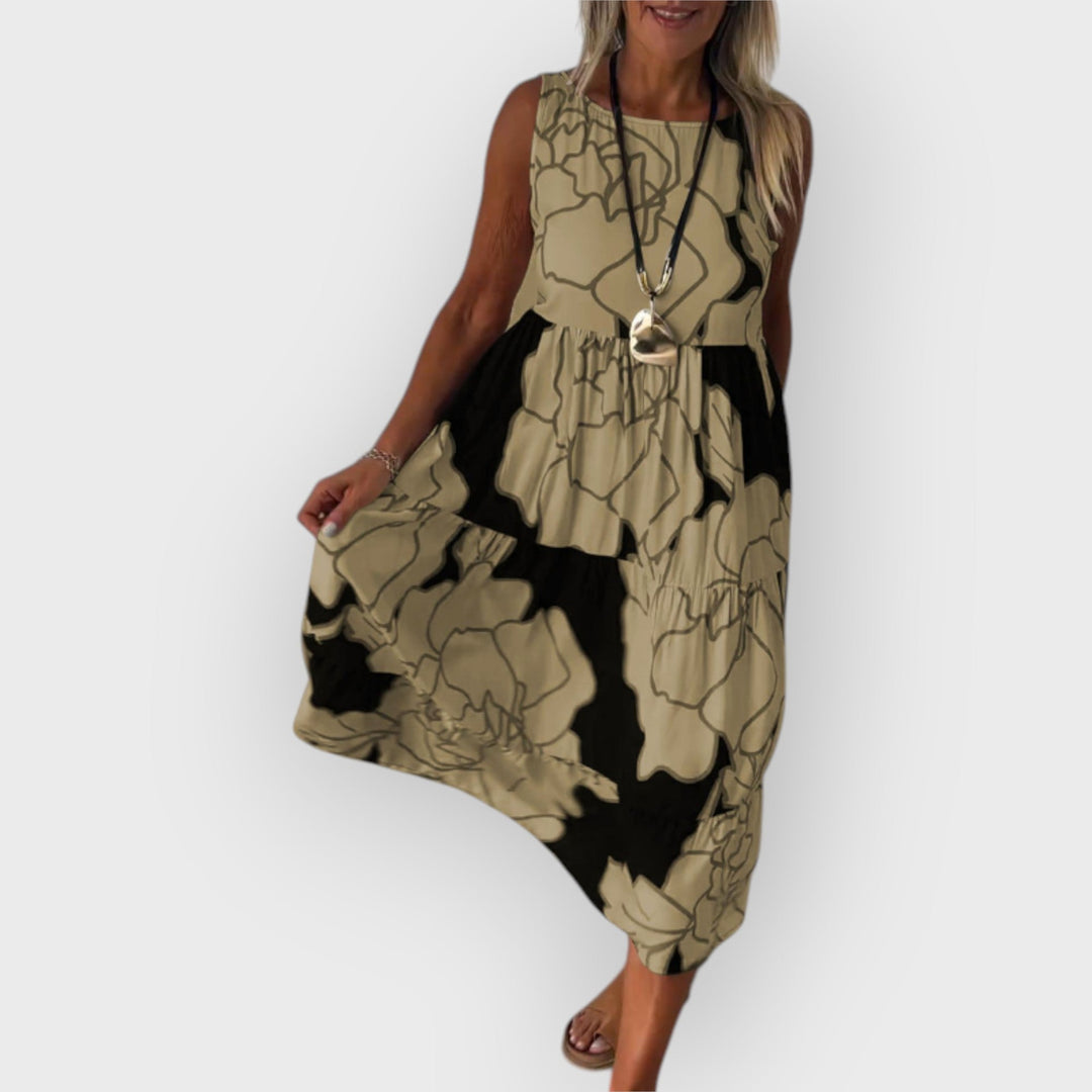 OAKLYNN – AVELINE STYLISH DRESS WITH FLORAL PATTERN