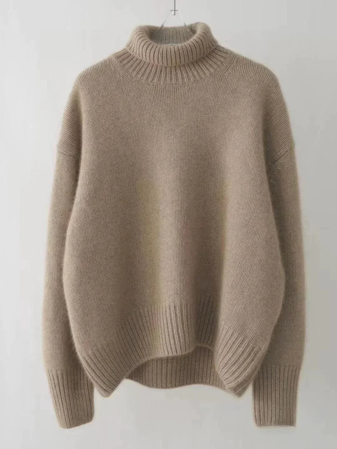 Kayla - High Collar Loose Knitted Sweater