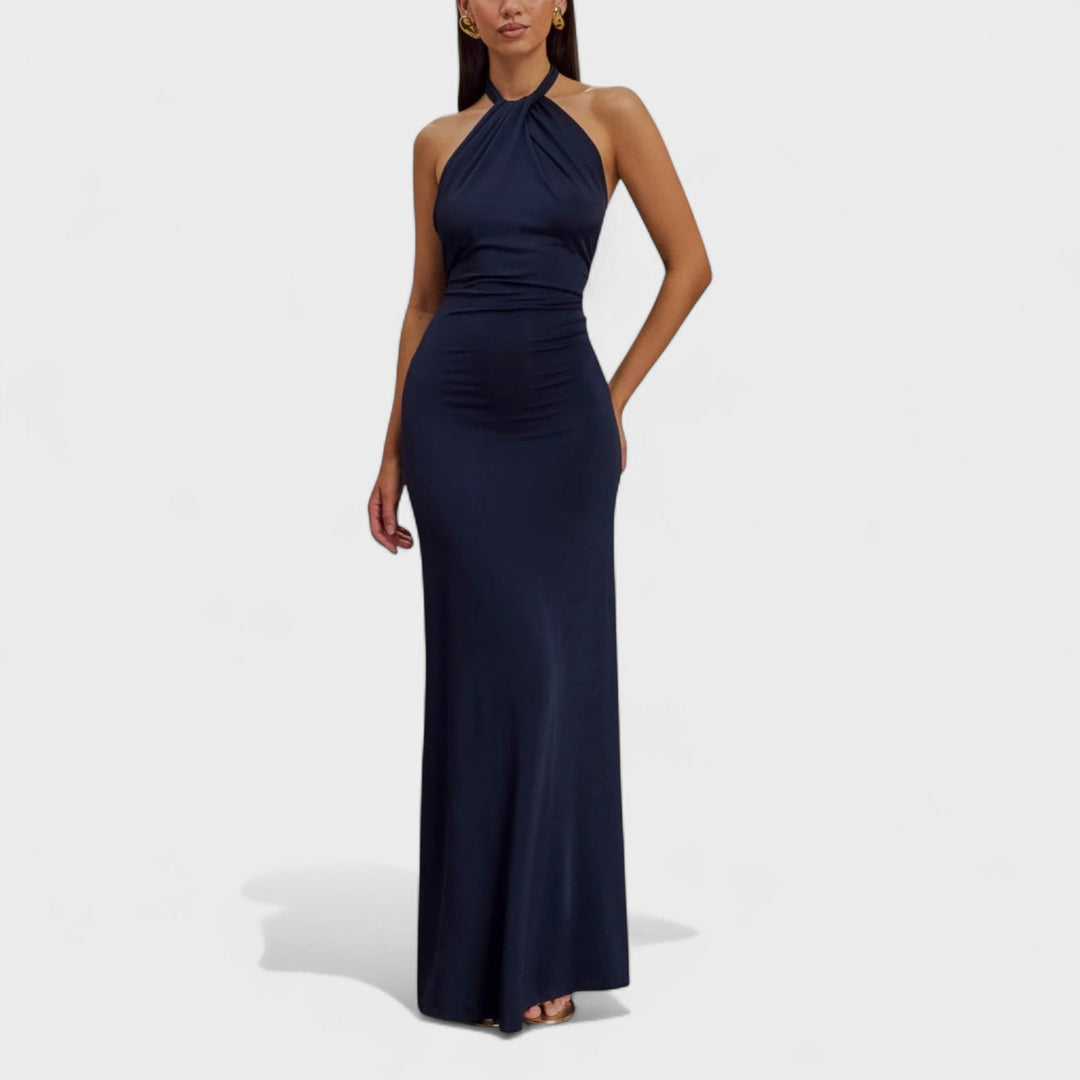 Riva - Sleek Halter Maxi Dress