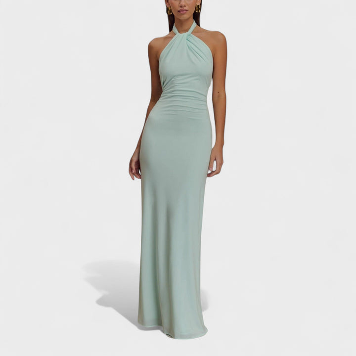 Riva - Sleek Halter Maxi Dress