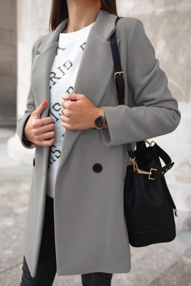 Teresa - Elegant Lapel Coat