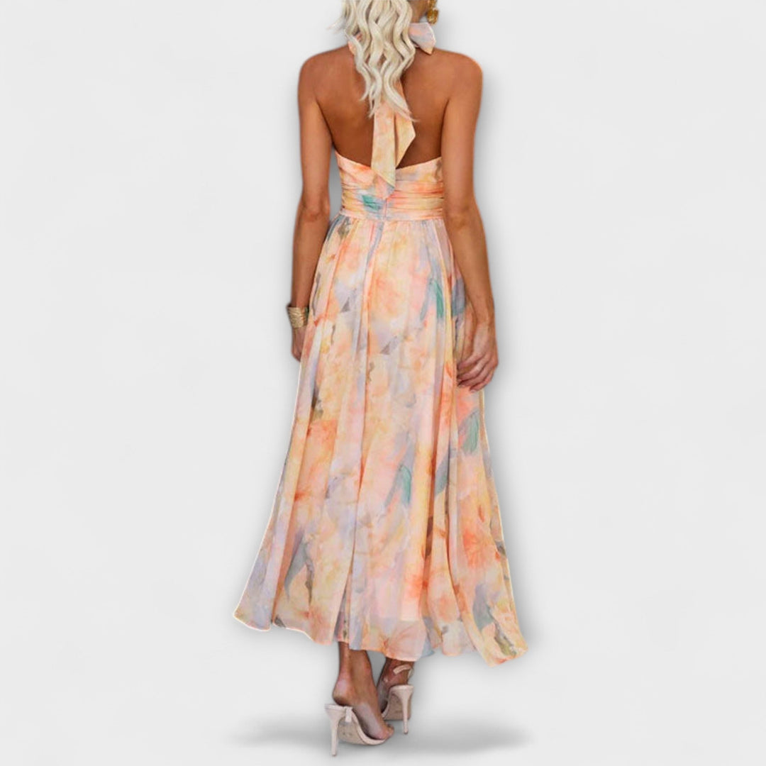 HAISLEY – WATERCOLOR MAXI DRESS