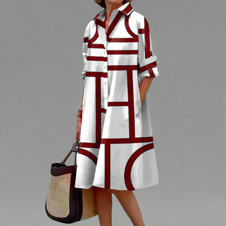 Roswitha - Luxe Midi Dress with Elegant Design