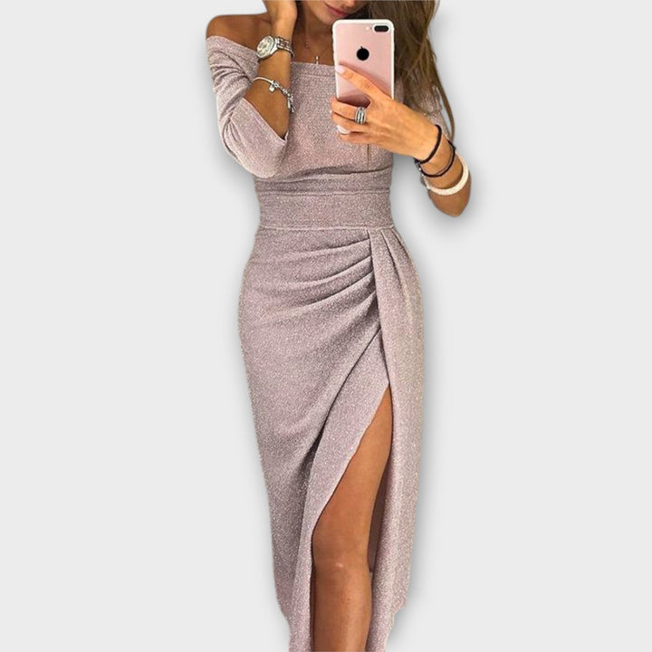 Amelia | Elegant Off-Shoulder Dress