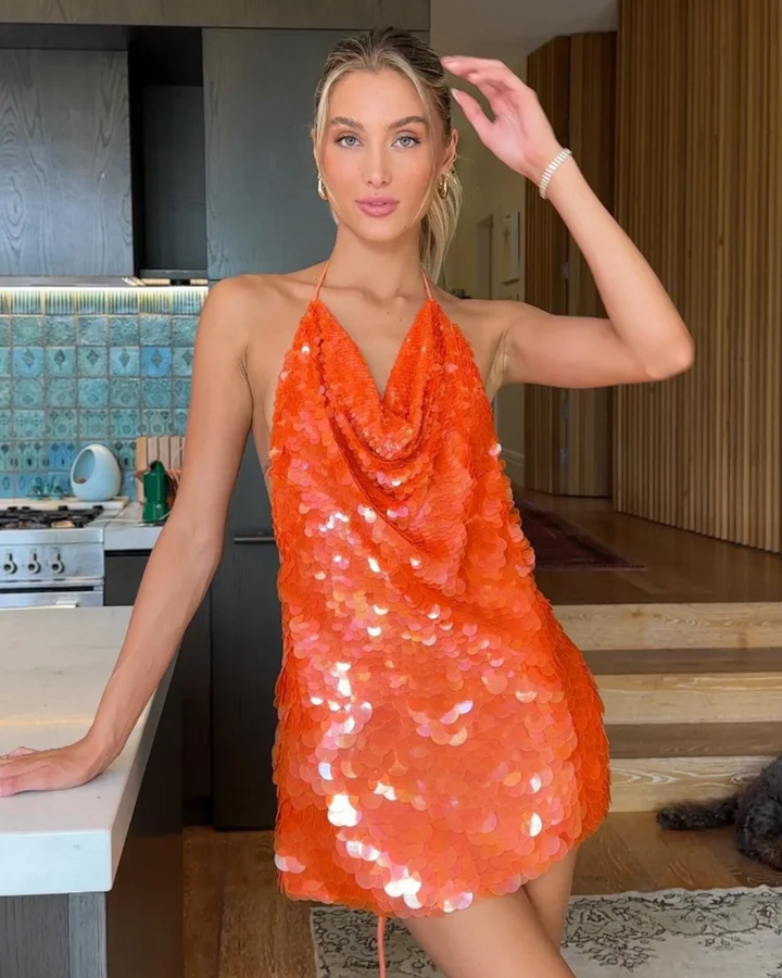 Rosemary - Sunset Backless Dress