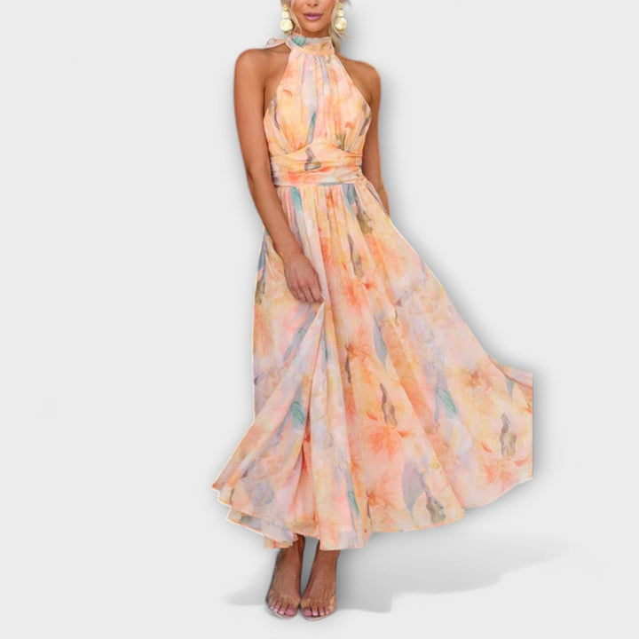 HAISLEY – WATERCOLOR MAXI DRESS