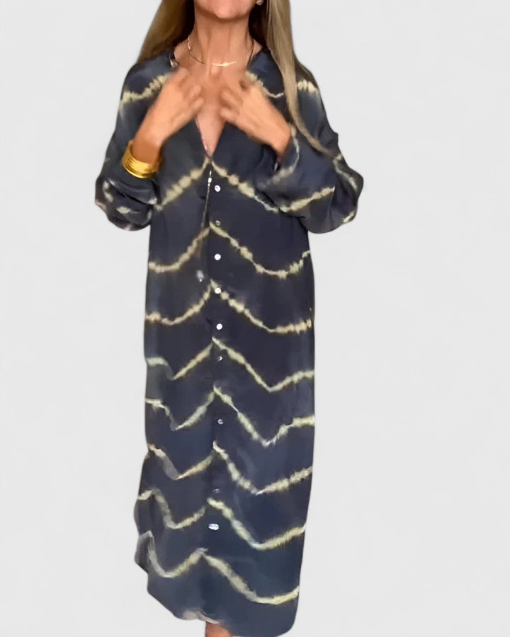 WRENLEY – ELEGANT BOHO STRIPED MAXI DRESS WITH FREE-SPIRITED STYLE