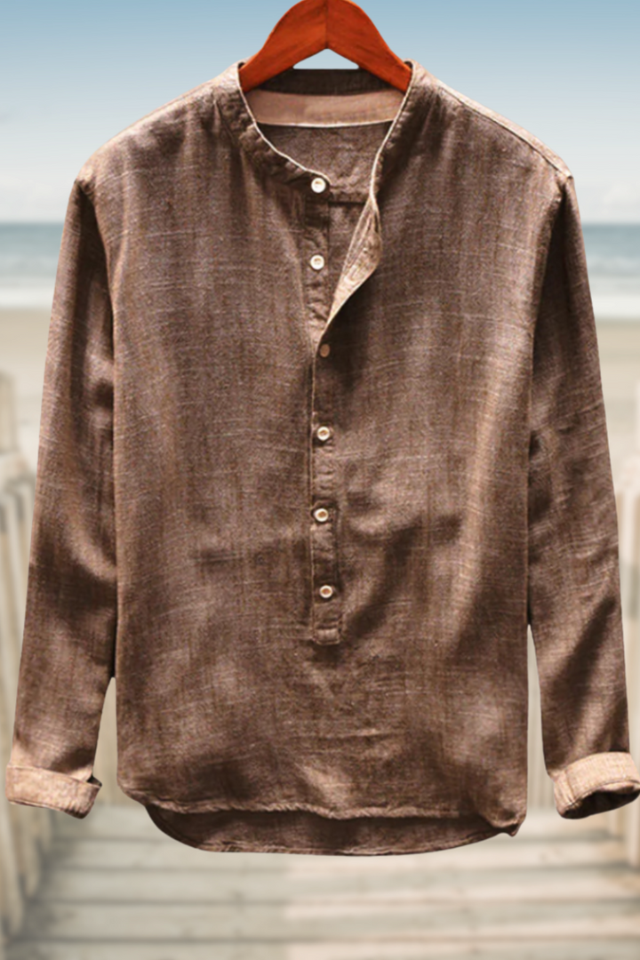 GRAYSON – CASUAL LINEN TOP