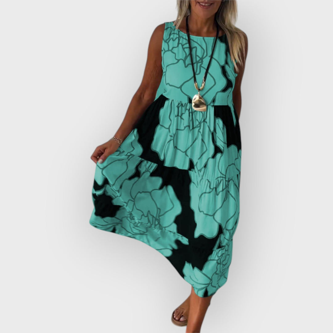 OAKLYNN – AVELINE STYLISH DRESS WITH FLORAL PATTERN
