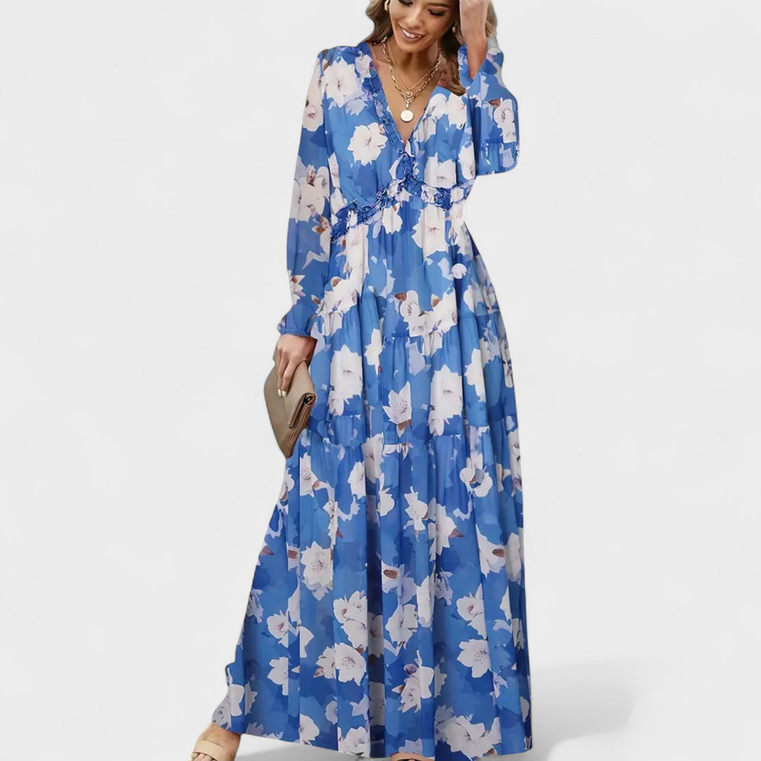 Zera - Floral Tiered Maxi Dress