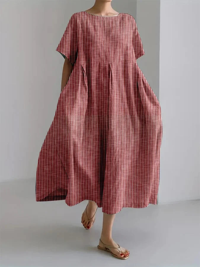 Bianca - Casual Long Dress with Comfortable Cut & Retro Style for Everyday Wear