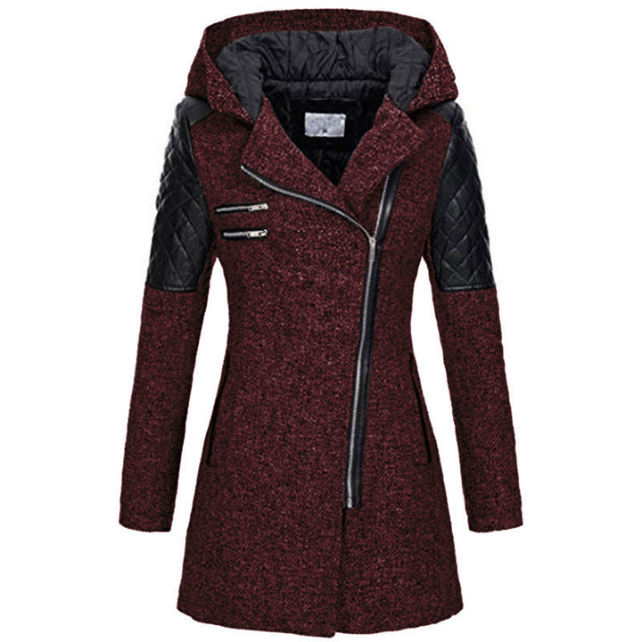 Zoë – Stylish Slant-Zip Winter Jacket