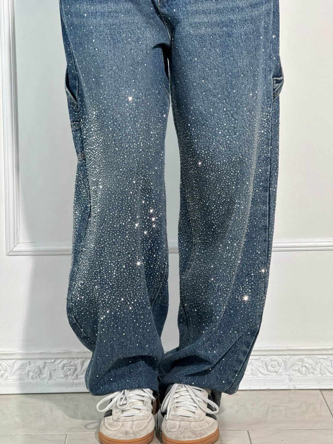 Victoria | High-Waist Glitter Jeans