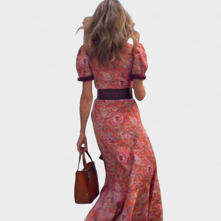Vina - Floral Wrap Dress