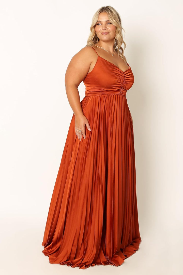 GRANT – FORMAL PLEATED MIDI DRESS